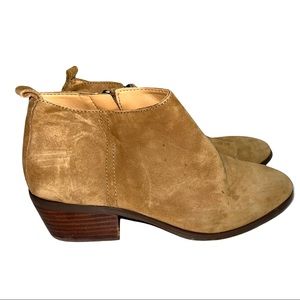 J. Crew Womens Sawyer Suede Ankle Boot Tan Size 6.5